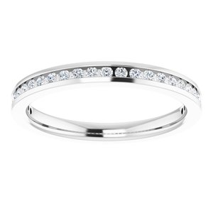 14K White Gold 1/5 CTW Lab-Grown Diamond Anniversary Band