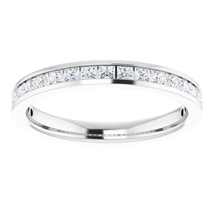 14K White Gold 3/8 CTW Lab-Grown Diamond Anniversary Band