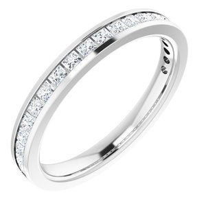 14K White Gold 3/8 CTW Lab-Grown Diamond Anniversary Band