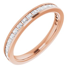 14K Rose Gold 3/8 CTW Lab-Grown Diamond Anniversary Band