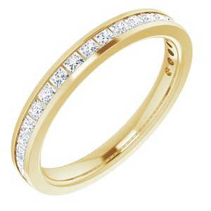 14K Yellow Gold 3/8 CTW Lab-Grown Diamond Anniversary Band