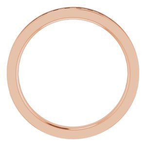 14K Rose Gold 3/8 CTW Lab-Grown Diamond Anniversary Band