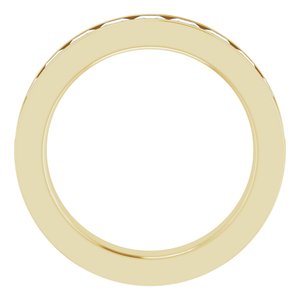 14K Yellow Gold 3/8 CTW Natural Diamond Anniversary Band