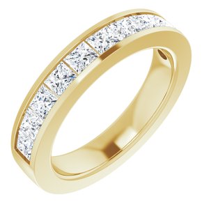 14K Yellow Gold 3/8 CTW Natural Diamond Anniversary Band