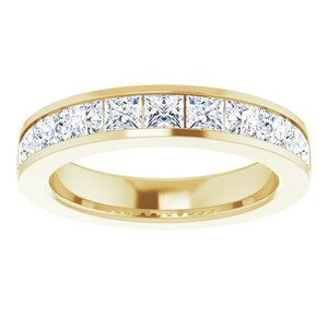 14K Yellow Gold 3/8 CTW Natural Diamond Anniversary Band