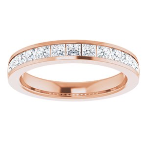 14K Rose Gold 9/10 CTW Lab-Grown Diamond Anniversary Band