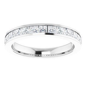 14K White Gold 9/10 CTW Lab-Grown Diamond Anniversary Band