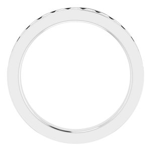 14K White Gold 9/10 CTW Lab-Grown Diamond Anniversary Band