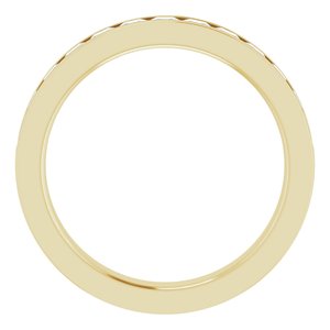 14K Yellow Gold 9/10 CTW Lab-Grown Diamond Anniversary Band