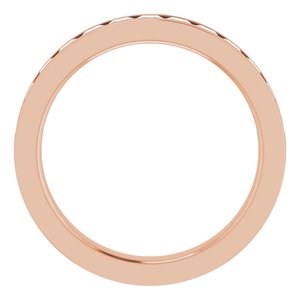14K Rose Gold 9/10 CTW Lab-Grown Diamond Anniversary Band