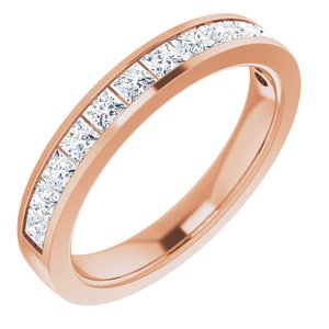 14K Rose Gold 9/10 CTW Lab-Grown Diamond Anniversary Band