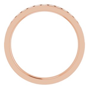 14K Rose Gold 5/8 CTW Lab-Grown Diamond Anniversary Band