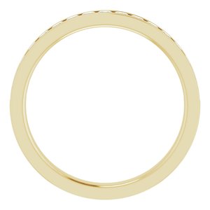 14K Yellow Gold 5/8 CTW Lab-Grown Diamond Anniversary Band