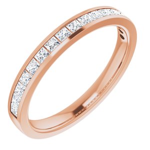 14K Rose Gold 5/8 CTW Lab-Grown Diamond Anniversary Band