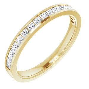 14K Yellow Gold 5/8 CTW Lab-Grown Diamond Anniversary Band