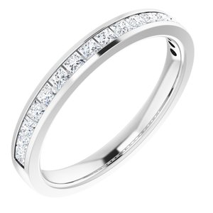 14K White Gold 5/8 CTW Lab-Grown Diamond Anniversary Band