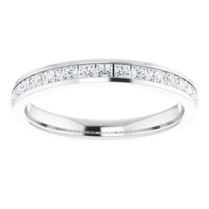 14K White Gold 5/8 CTW Lab-Grown Diamond Anniversary Band