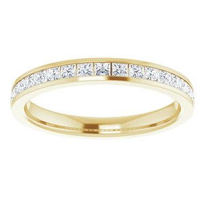 14K Yellow Gold 5/8 CTW Lab-Grown Diamond Anniversary Band
