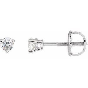 Platinum .03 CTW Natural Diamond Earrings