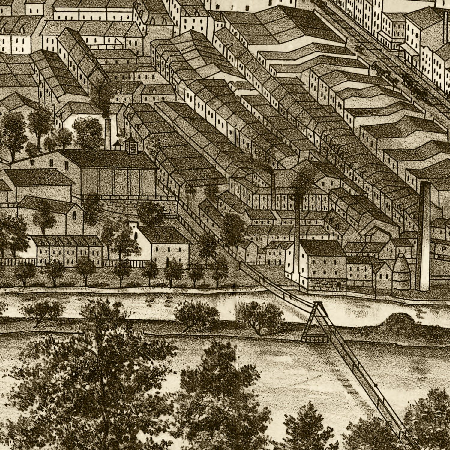 Vintage Map of Reading, Pennsylvania 1881