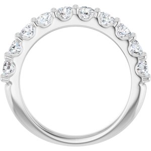 14K White Gold 1 1/5 CTW Natural Diamond Anniversary Band