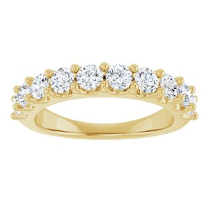 14K Yellow Gold 1 1/5 CTW Natural Diamond Anniversary Band