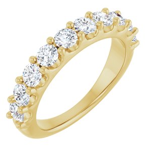 14K Yellow Gold 1 1/5 CTW Natural Diamond Anniversary Band