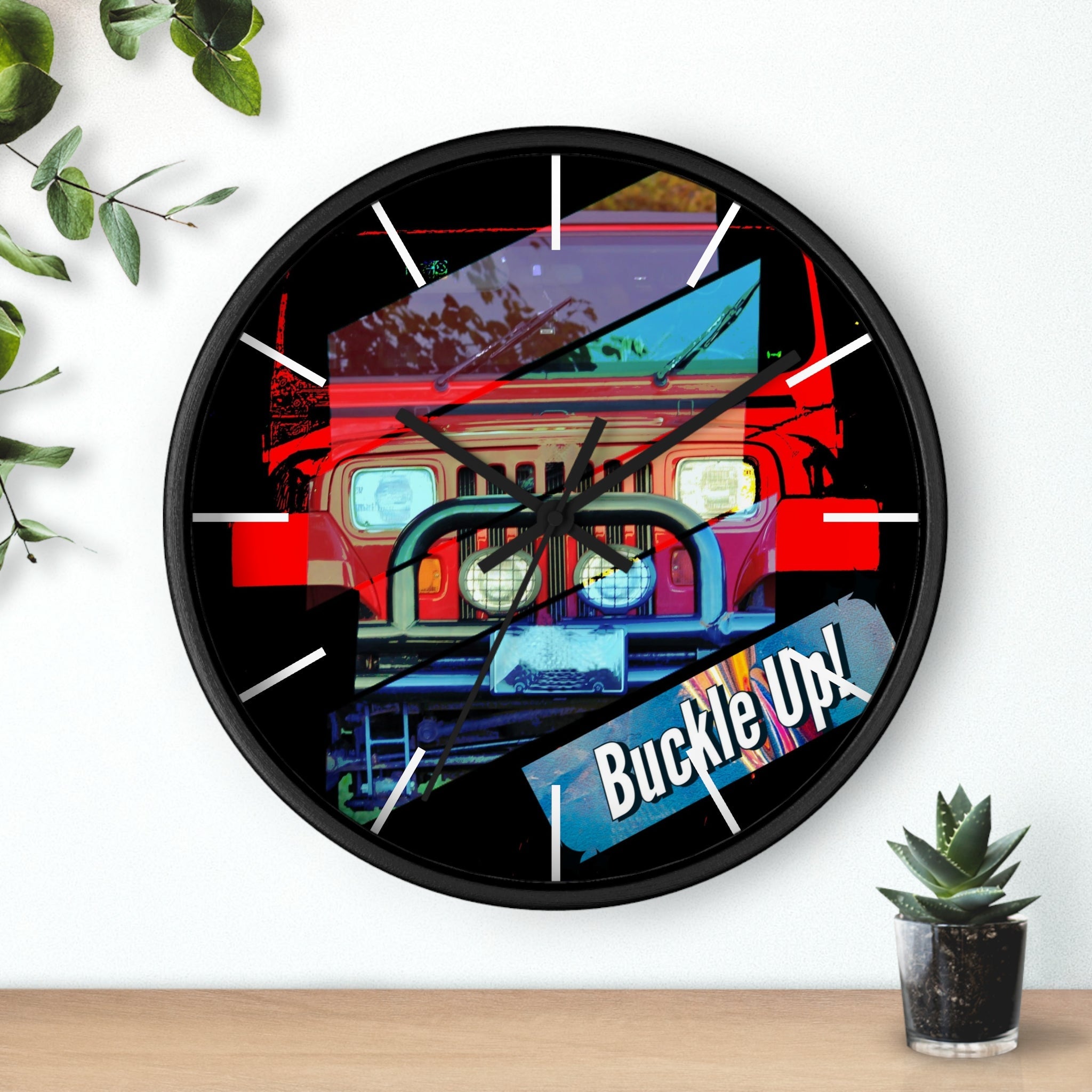 Buckle Up!  Four Wheel Drive Wall Clock