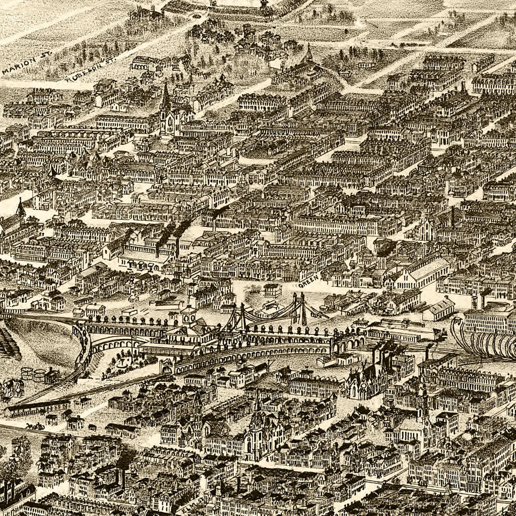 Vintage Map of Reading, Pennsylvania 1898