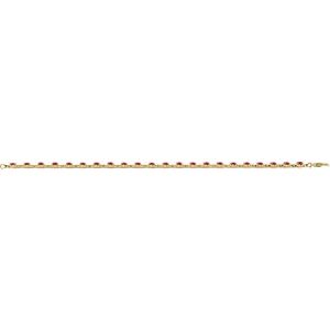 14K Yellow Gold Lab-Grown Ruby 7 1/4" Line Bracelet – image 4