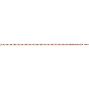 14K Rose Gold Lab-Grown Ruby 7 1/4" Line Bracelet – image 4