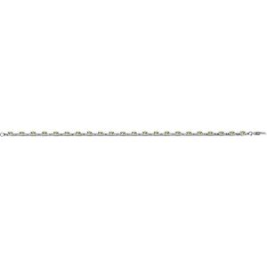 14K White Gold Natural Peridot 7 1/4" Line Bracelet – image 4