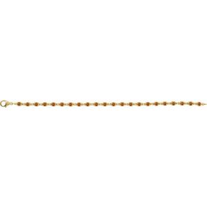 14K Yellow Gold Vermeil Natural Citrine 7 1/4" Line Bracelet – image 2