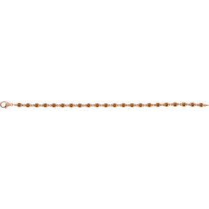 14K Rose Gold Natural Citrine 7 1/4" Line Bracelet – image 2
