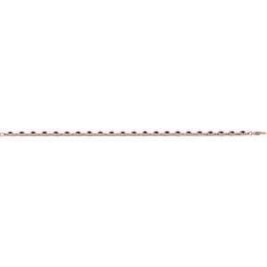 14K Rose Gold Natural Amethyst 7 1/4" Line Bracelet – image 4