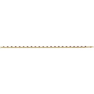 14K Yellow Gold Vermeil Natural Amethyst 7 1/4" Line Bracelet – image 4