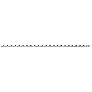 Sterling Silver Lab-Grown Blue Sapphire 7 1/4" Line Bracelet – image 4
