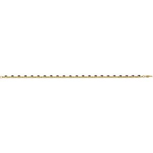 14K Yellow Gold Vermeil Lab-Grown Blue Sapphire 7 1/4" Line Bracelet – image 4
