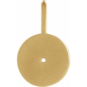 14K Yellow Gold Natural Peridot & .005 CTW Natural Diamond Gemini Charm/Pendant – image 4