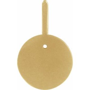 14K Yellow Gold 2 mm Round Leo Accented Zodiac Charm/Pendant Mounting – image 4