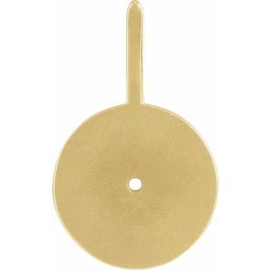 14K Yellow Gold 2 mm Round Sagittarius Accented Zodiac Charm/Pendant Mounting – image 4