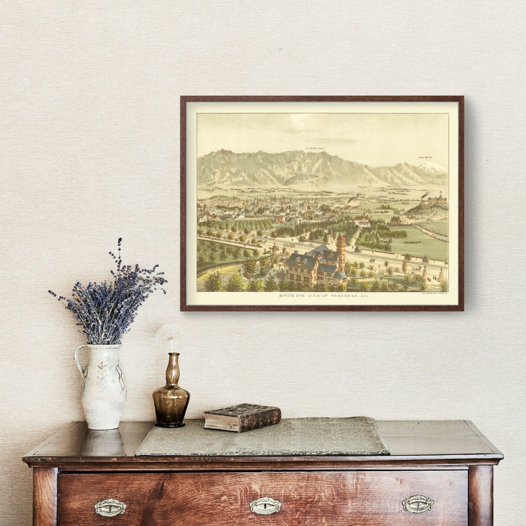 Vintage Map of Padadena, California 1892