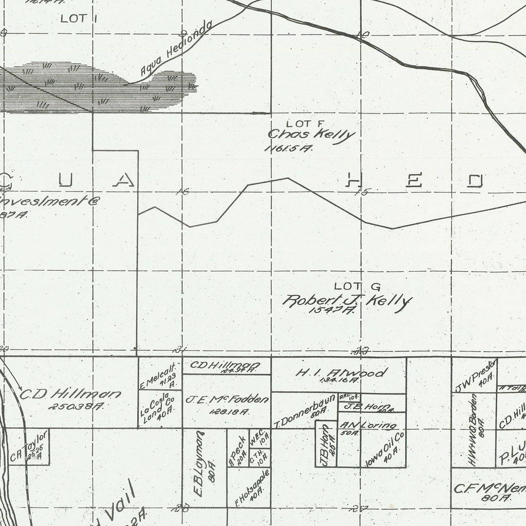 Vintage Map of Carlsbad, California 1912