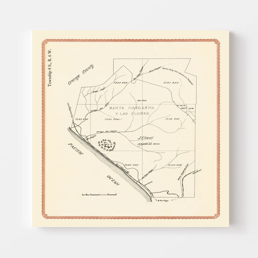Vintage Map of Camp Pendleton, 1912