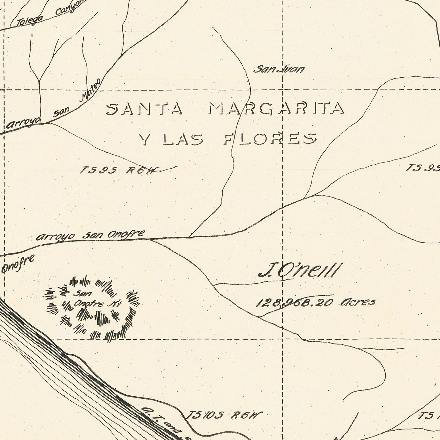 Vintage Map of Camp Pendleton, 1912