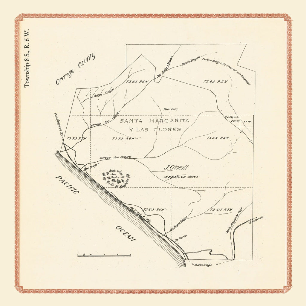 Vintage Map of Camp Pendleton, 1912