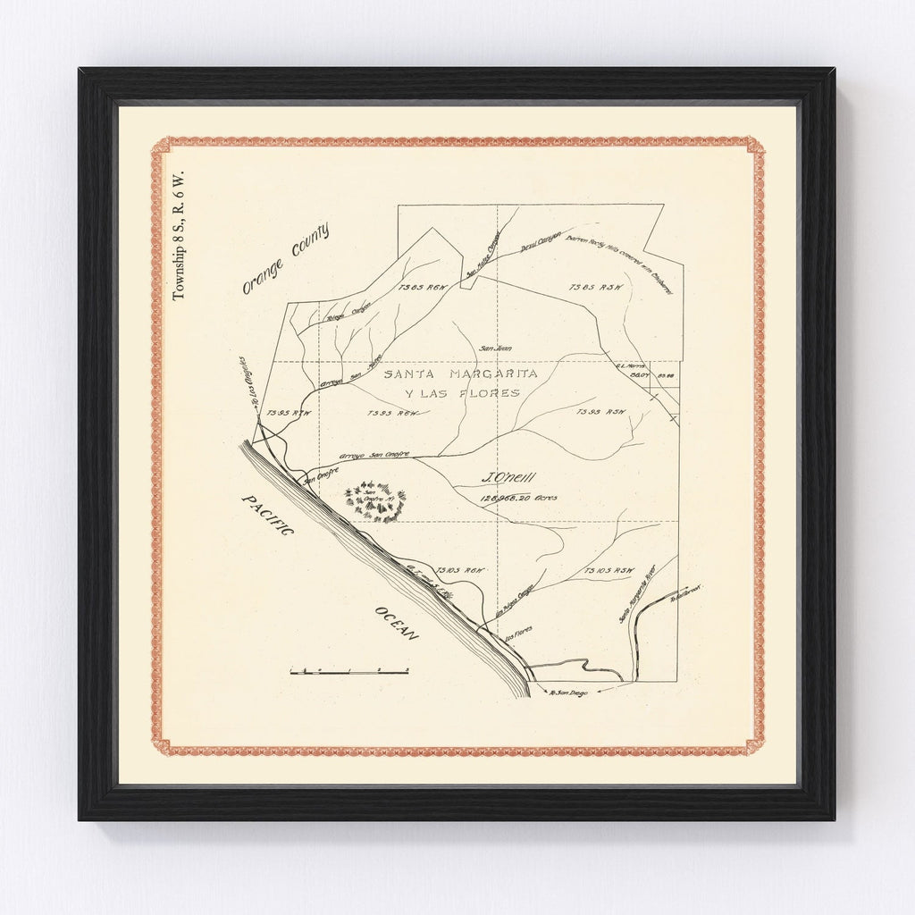 Vintage Map of Camp Pendleton, 1912