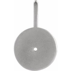 Platinum Natural Peridot & .005 CTW Natural Diamond Gemini Charm/Pendant – image 4