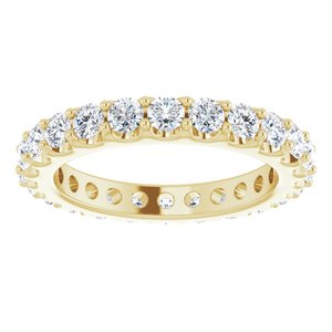 14K Yellow 1 3/8 CTW Natural Diamond Eternity Band Size 5