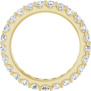 14K Yellow 1 1/2 CTW Natural Diamond Eternity Band Size 6